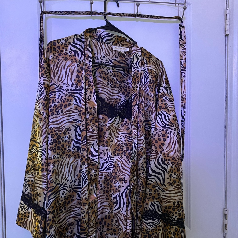 cheetah print night gown